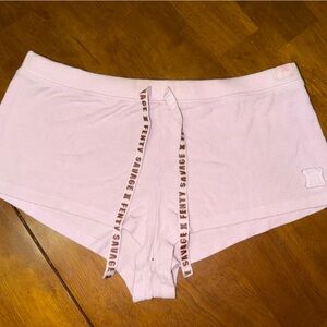 Savage X Fenty Pink Ladder-Trim shorts